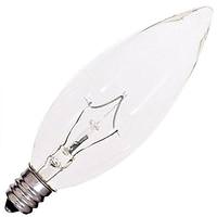 Satco 60 watt 120 volt B10 Candelabra Screw Base 2700K Warm White Dimmable