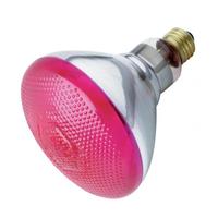 View 100 watt 230 volt BR38 European Medium Screw Base Pink Flood