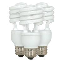 Satco 18 watt 120 volt T2 Medium Screw Base 5000K Daylight CFL (3 pack)