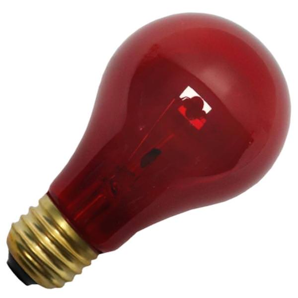25 watt 130 volt A19 Medium Screw Base Red