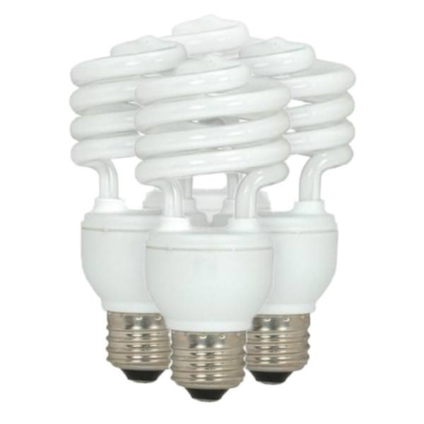 13 watt 120 volt T2 Medium Screw Base 4100K Cool White CFL (4 pack)