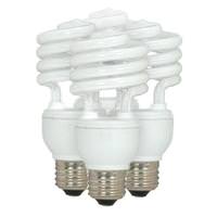 Satco 13 watt 120 volt T2 Medium Screw Base 2700K Warm White CFL (4 pack)
