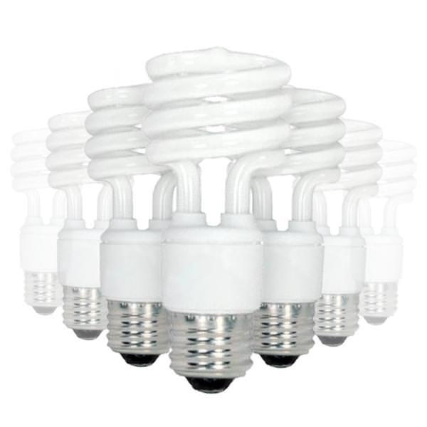 23 watt 120 volt T2 Medium Screw Base 2700K Warm White CFL (8 pack)