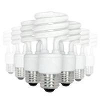 Satco 23 watt 120 volt T2 Medium Screw Base 2700K Warm White CFL (8 pack)