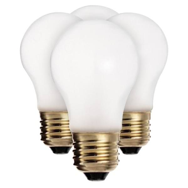 40 watt 130 volt A15 Medium Screw Base 2700K Warm White Dimmable Appliance Bulb (4-Pack)
