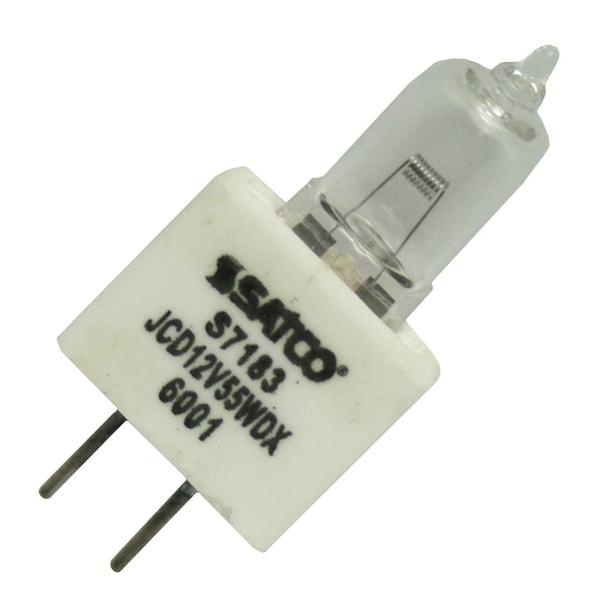 55 watt 12 volt T3.5 Bi-Pin Base 2900K Warm White