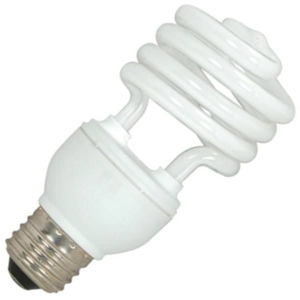 18 watt 120 volt T2 Medium Screw Base 5000K Daylight CFL
