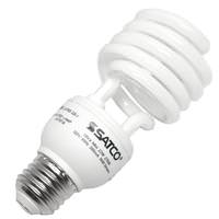 Satco 23 watt 120 volt T2 Medium Screw Base 2700K Warm White CFL