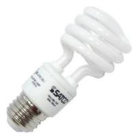Satco 13 watt 230 volt T2 European Medium Screw Base 2700K Warm White CFL