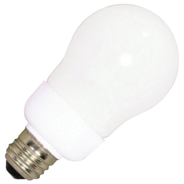 9 watt 120 volt A19 Medium Screw Base 4100K Cool White CFL