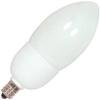 Satco 5 watt 120 volt Candelabra Screw Base 4100K Cool White CFL
