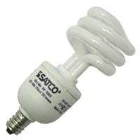 Satco 9 watt 120 volt T2 Candelabra Screw Base 5000K Daylight CFL