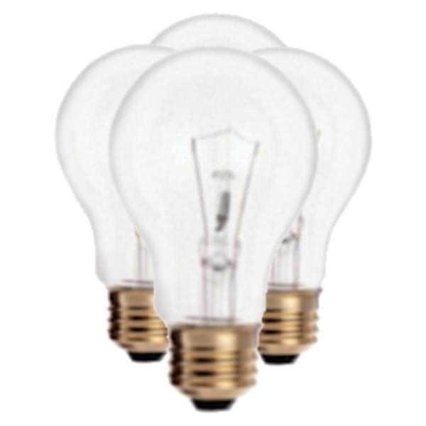 40 watt 120 volt A19 Medium Screw Base 2700K Warm White (4 pack)
