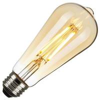 Satco 4.5 watt 120 volt ST19 Medium Screw Base 2000K Warm White Amber Dimmable LED
