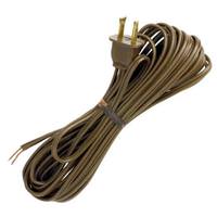 Satco 20' Brown Molded Plug Cord