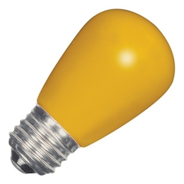 1.4 watt 120 volt S14 Medium Screw Base Yellow Ceramic LED