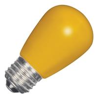 Satco 1.4 watt 120 volt S14 Medium Screw Base Yellow Ceramic LED