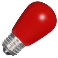 Satco 1.4 watt 120 volt S14 Medium Screw Base Red Ceramic LED