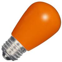 Satco 1.4 watt 120 volt S14 Medium Screw Base Orange Ceramic LED