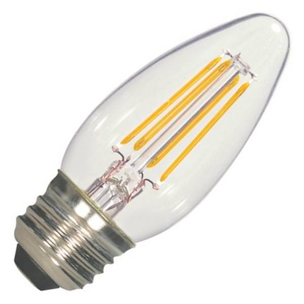 4 watt 120 volt B11 Medium Screw Base 2700K Warm White Dimmable LED