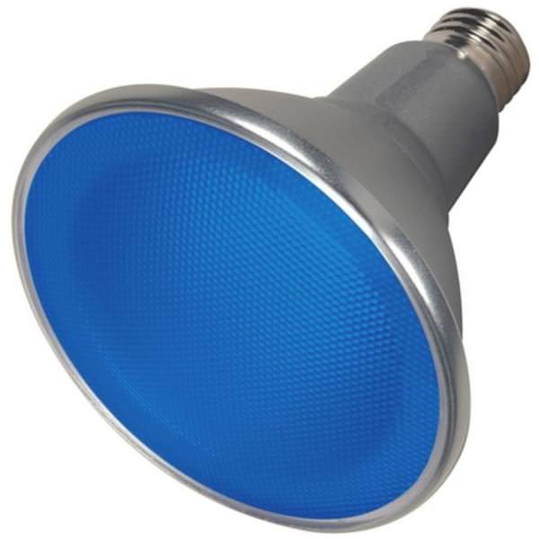 15 watt 120 volt Blue PAR38 Dimmable Medium Screw Base Flood LED