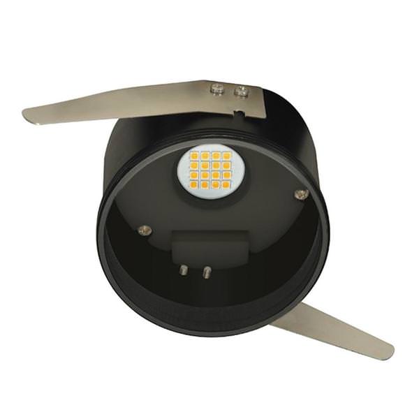 4" 10.5 watt 120 volt 2700K Black Dimmable LED Fixture Base