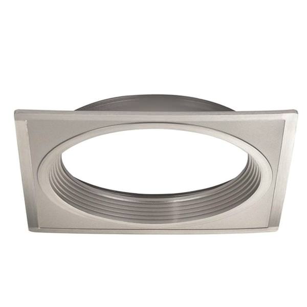 4" Brushed Nickel Square Base Unit Trim Option