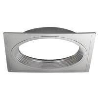 Satco 4" Polished Nickel Square Base Unit Trim Option