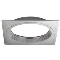Satco 6" Polished Nickel Base Unit Trim Option