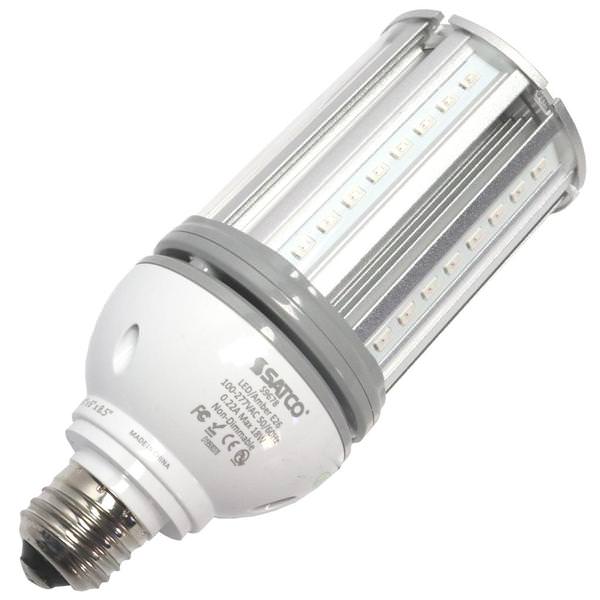 18 watt 100-277 volt Corn Cob Medium Screw Base Amber LED