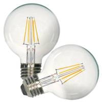 View 4.5 watt 120 volt G25 Medium Screw Base 2700K Dimmable LED (2-Pack)