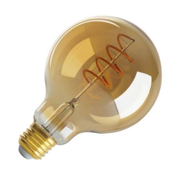 4 watt 120 volt G30 Medium Screw Base 2000K Warm White Amber Dimmable LED