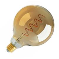 View 4 watt 120 volt G40 Medium Screw Base 2000K Amber Dimmable LED