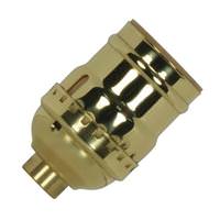 Satco 1/8 IPS Cap Polished Brass Short Keyless Socket