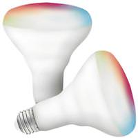 Satco 9.5 watt 120 volt BR30 2700K-5000K White Starfish RGB LED (2 Pack)