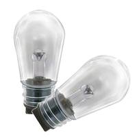 Satco 1 watt 12 volt S14 2700K Black RGBW Dimmable LED String Light Replacement Bulb (2 Pack)
