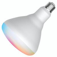 Satco 12 watt 120 volt BR40 Medium Screw Base CCT Tunable RGB Dimmable LED