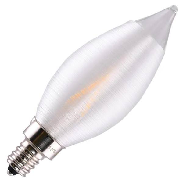2 watt 120 volt CA11 Candelabra Screw Base 2700K Dimmable LED 