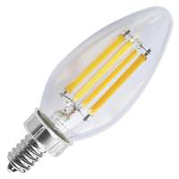 Satco 8 watt 120 volt C11 Candelabra Screw Base 2700K Warm White Dimmable LED