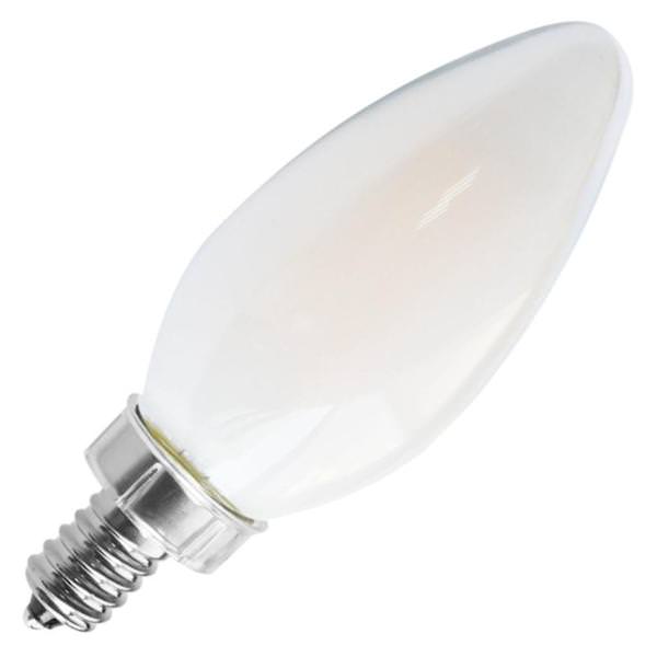 8 watt 120 volt C11 Candelabra Screw Base 2700K Warm White Dimmable LED
