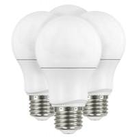 Satco 9.5 watt 120 volt A19 Medium Screw Base 3000K Natural White Dimmable LED (4 pack)