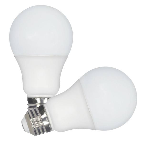 9.8 watt 120 volt A19 Medium Screw Base 2700K Warm White Dimmable LED (2 pack)