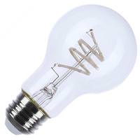 Satco 6 watt 120 volt A19 Medium Screw Base 2700K Warm White Reminiscent Coil Flex Gray Dimmable LED