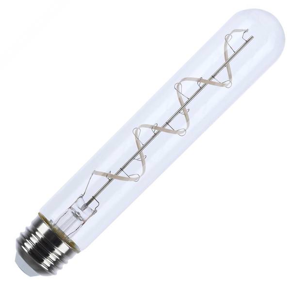 6 watt 120 volt T9 Medium Screw Base 2700K Warm White Reminiscent Coil Flex Gray Dimmable LED
