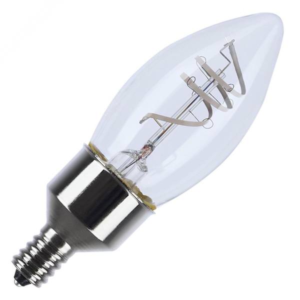 4 watt 120 volt B11 Medium Screw Base 2700K Warm White Reminiscent Coil Flex Gray Dimmable LED