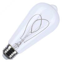 Satco 6 watt 120 volt ST19 Medium Screw Base 2700K Warm White Reminiscent Flex Gray Loop Dimmable LED