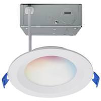 Satco 4" 9 watt 120 volt White RGB and CCT Selectable Round Dimmable LED Recessed Downlight