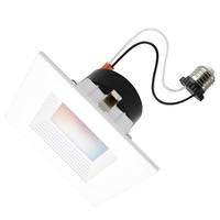 Satco 4" 10.5 watt 120 volt CCT Tunable RGB Square Dimmable LED
