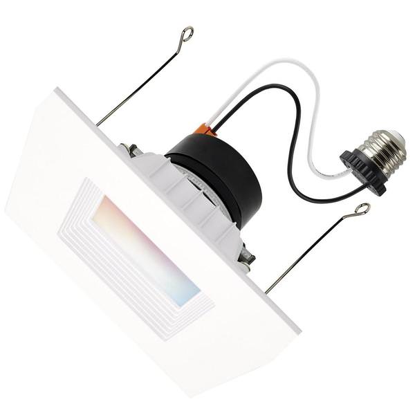 5"-6" 13 watt 120 volt CCT Tunable RGB Square Dimmable LED