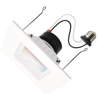Satco 5"-6" 13 watt 120 volt CCT Tunable RGB Square Dimmable LED